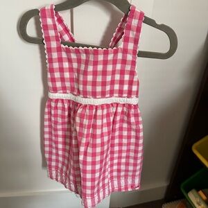 Lilly Pulitzer Toddler 18-24m Pink and White Gingham Dress